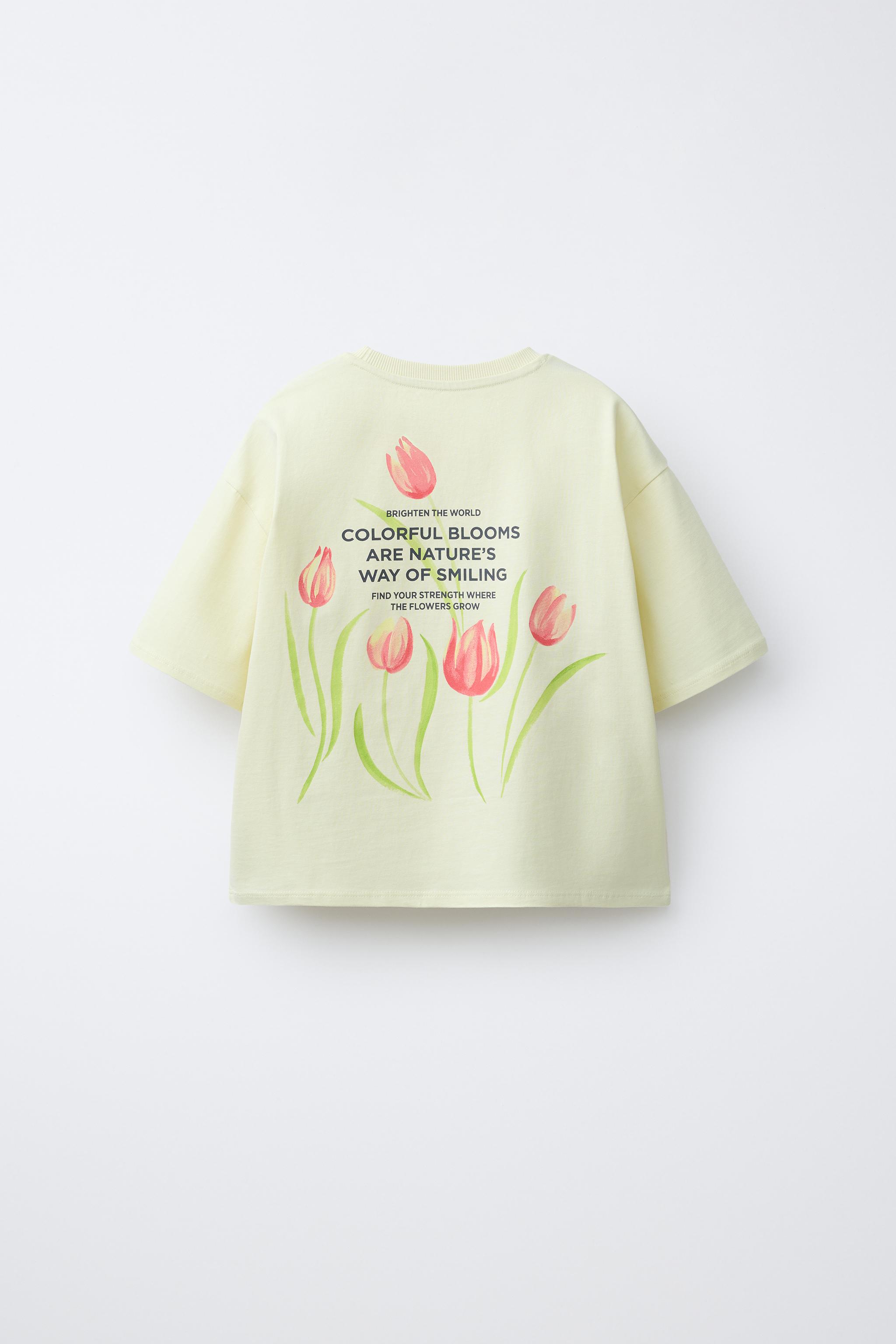 T-SHIRT IMPRIMÉ FLEURS